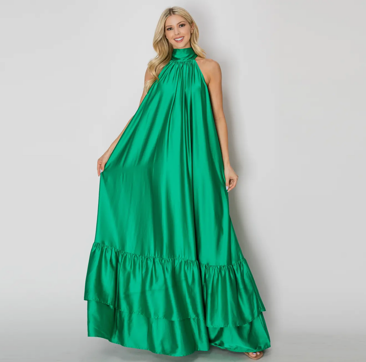 Enchanted Emerald Maxi Gown