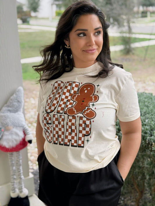 Oh Snap! Gingerbread Crewneck Tee