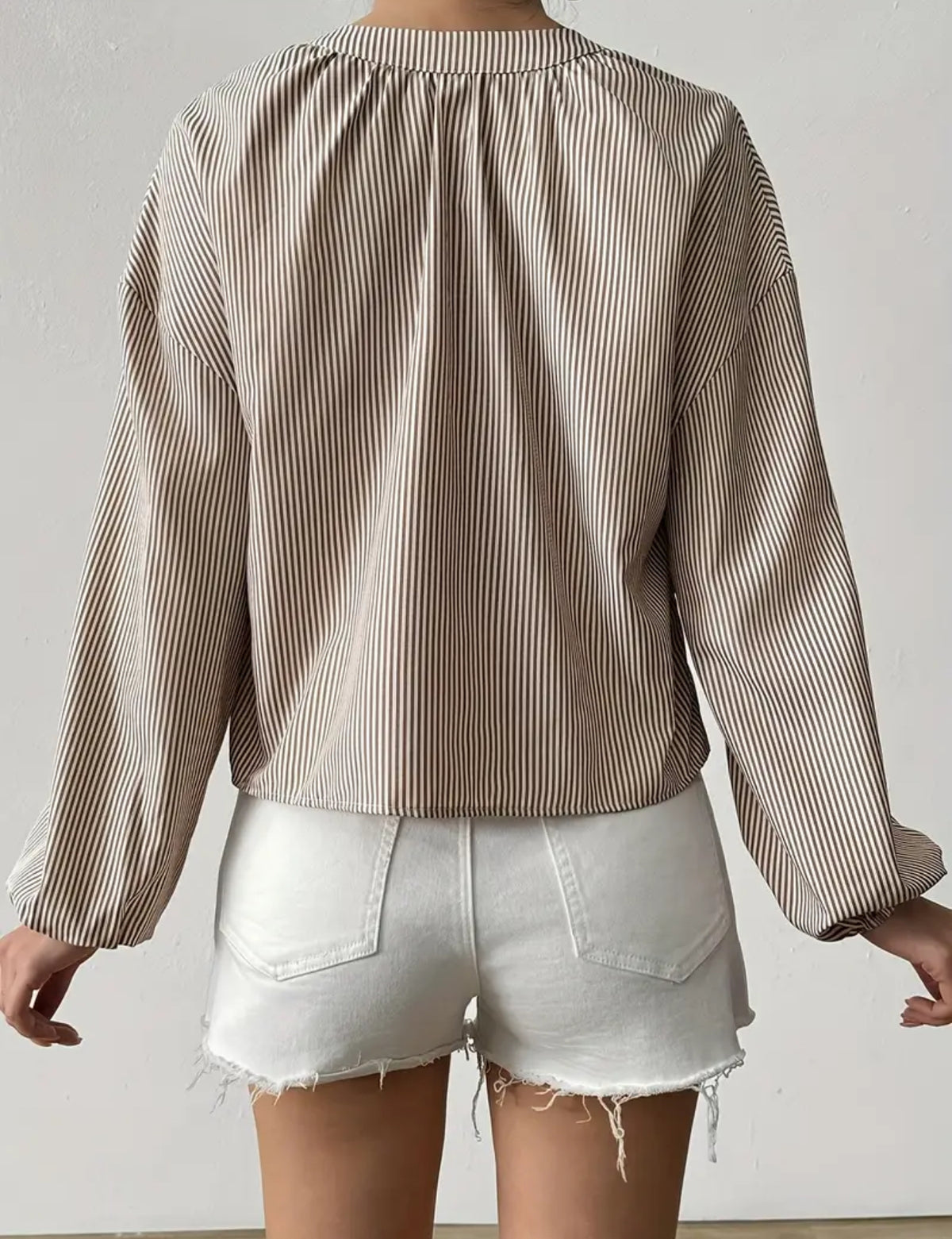 Café & Stripes Blouse