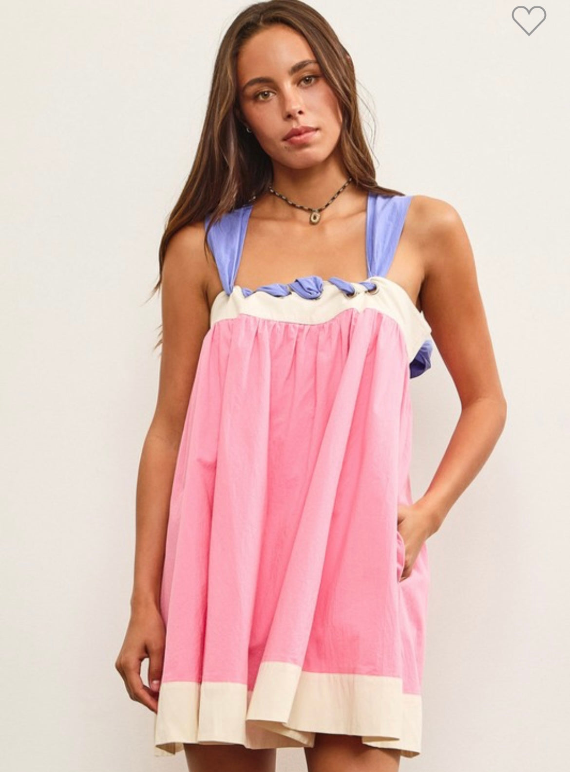 Candy Pink Whipstitch Dress