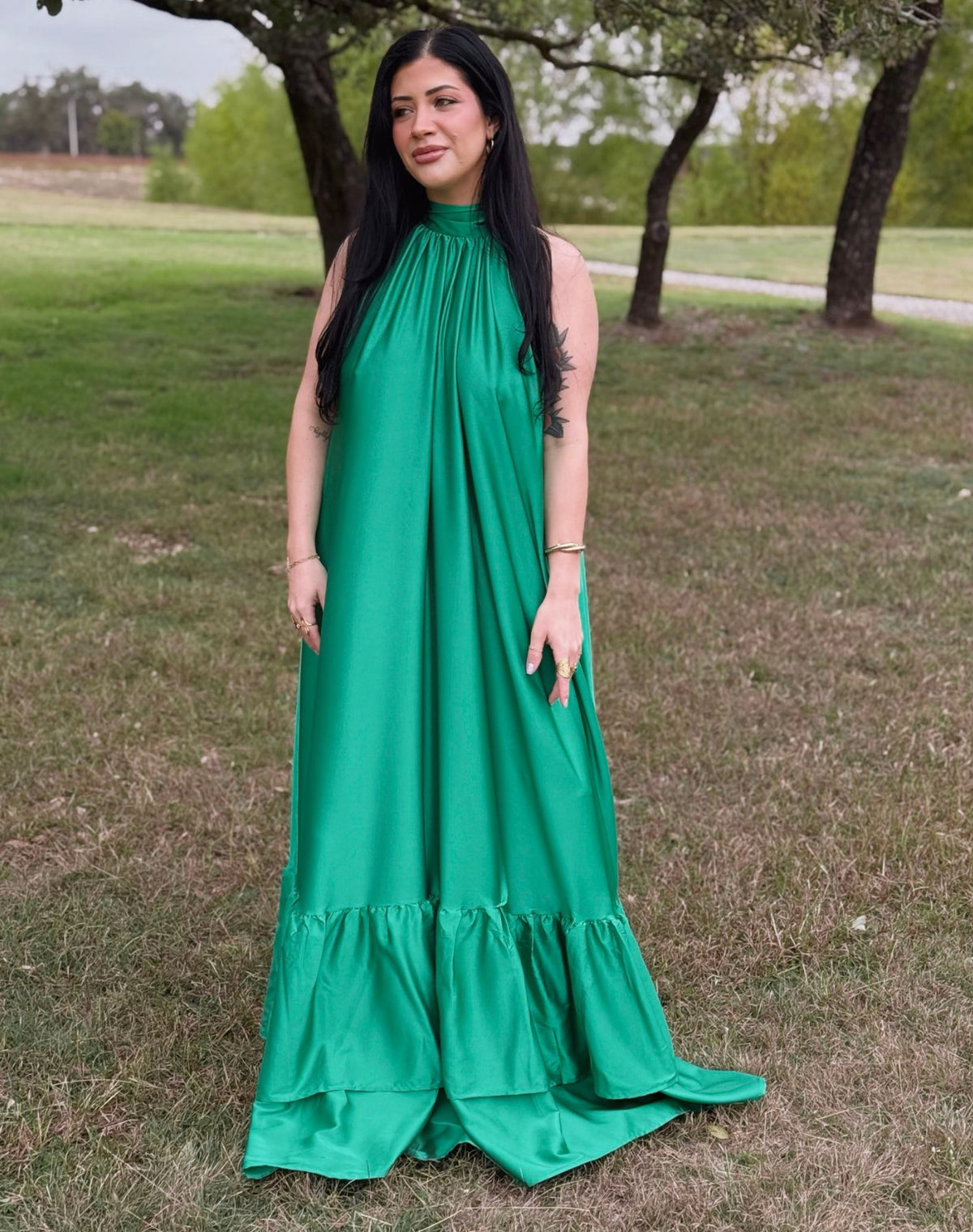 Enchanted Emerald Maxi Gown
