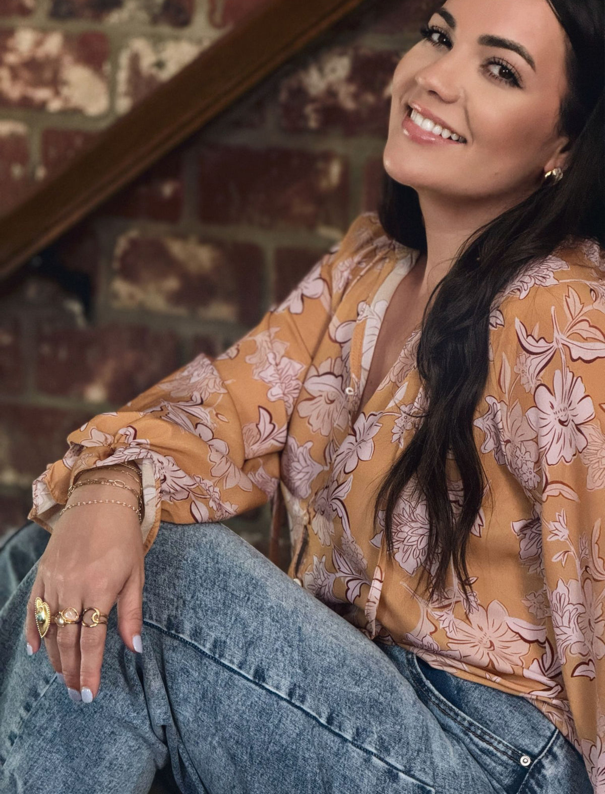 Golden Hour Bloom Blouse