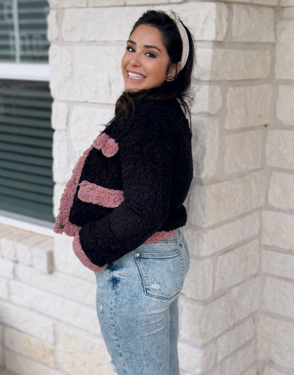 Cotton Candy Sherpa Jacket