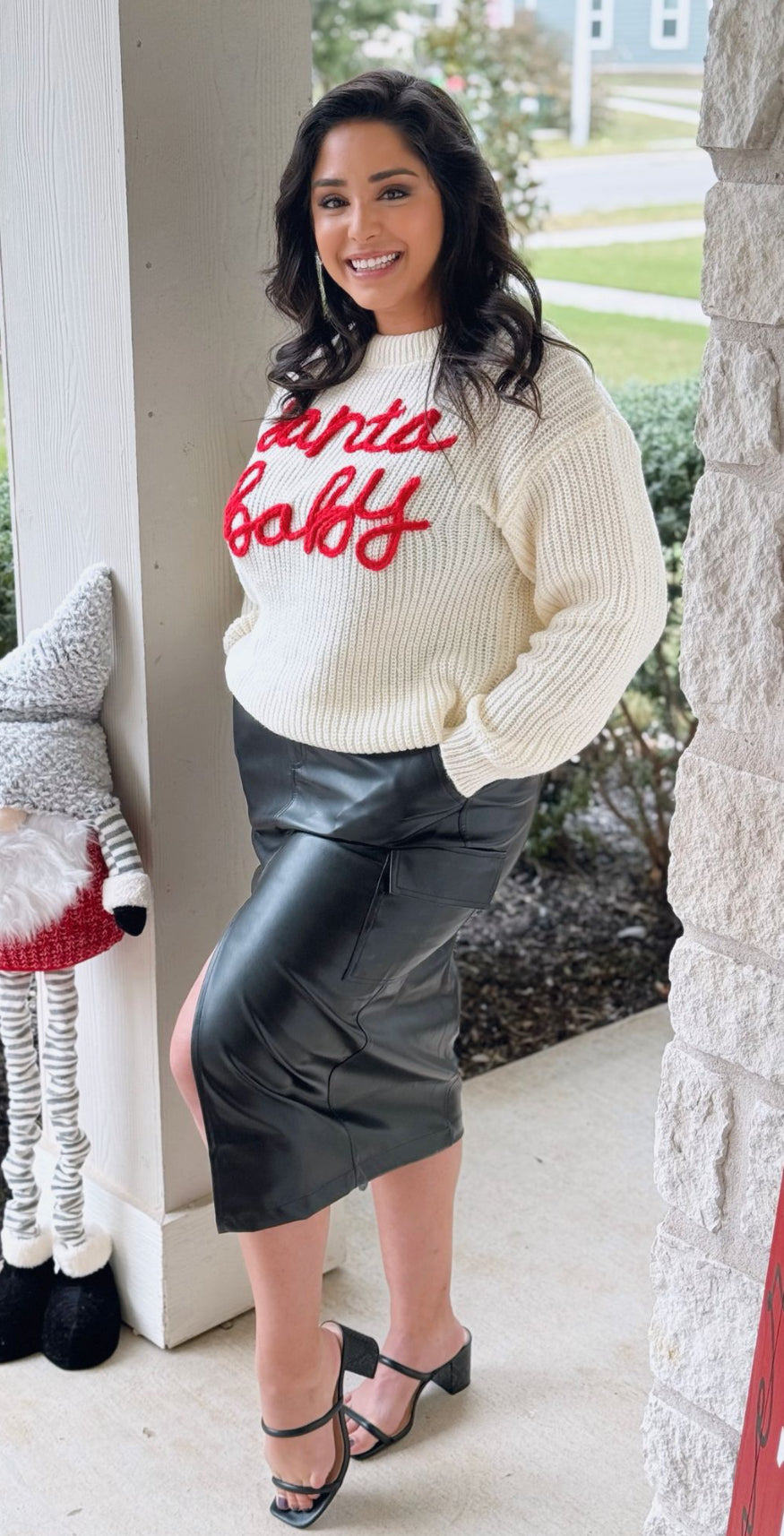 Santa Baby Chenille Sweater