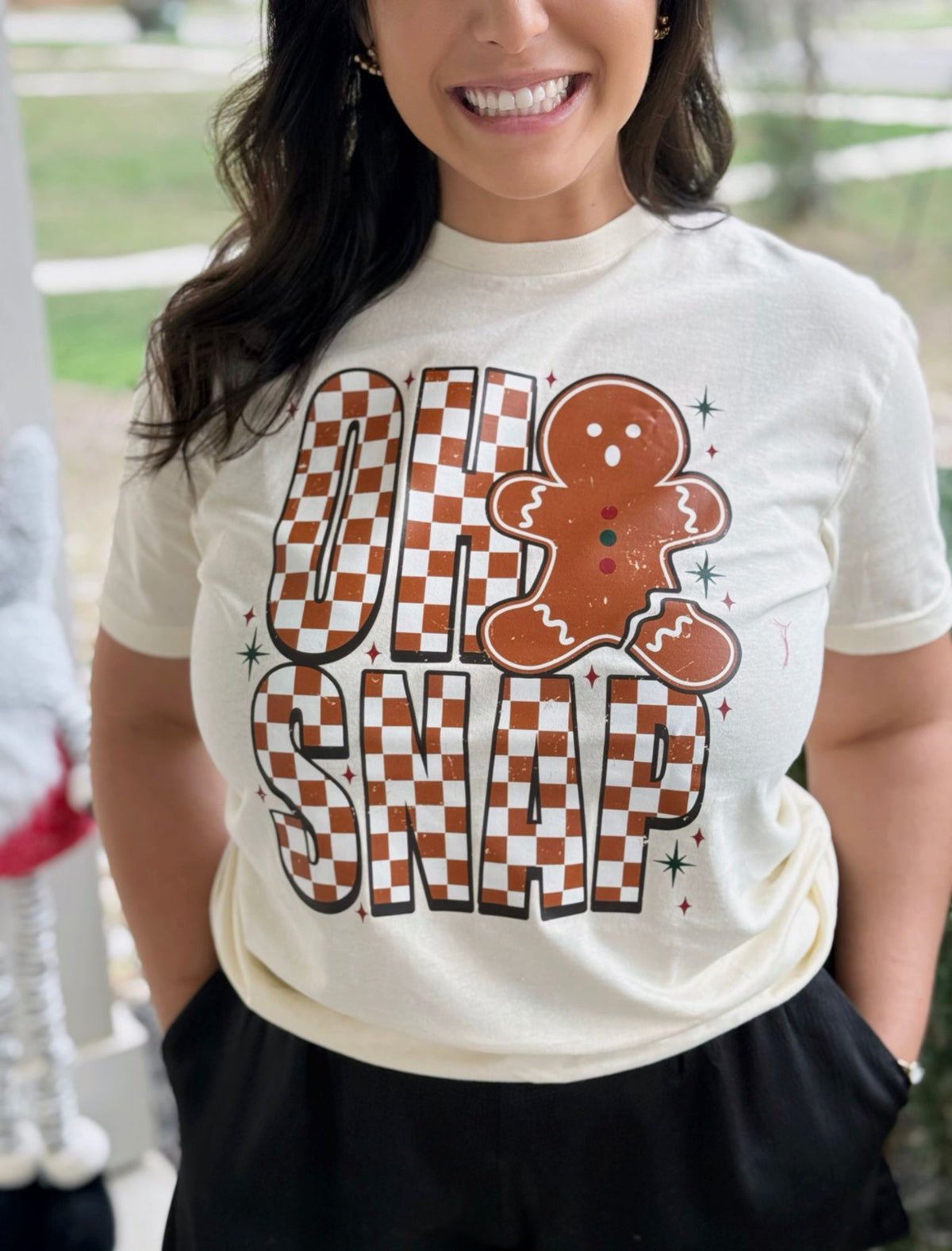 Oh Snap! Gingerbread Crewneck Tee