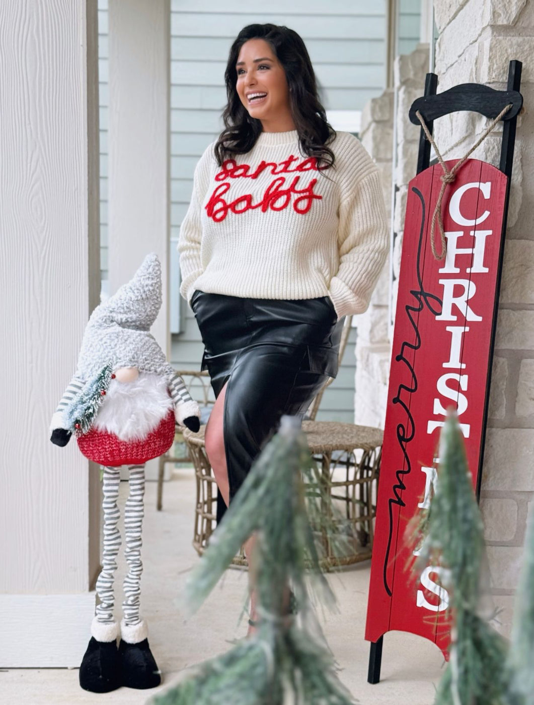 Santa Baby Chenille Sweater