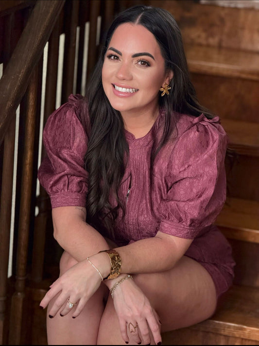 Bordeaux Belle Romper