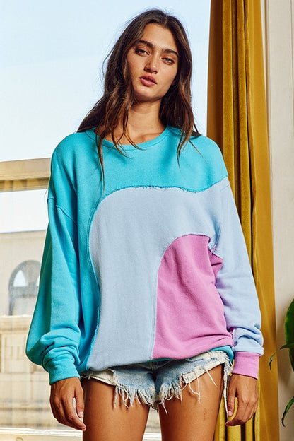 Haley’s Raw Hem Sweatshirt