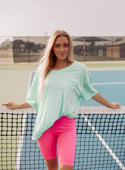 Oversized Mint Tee