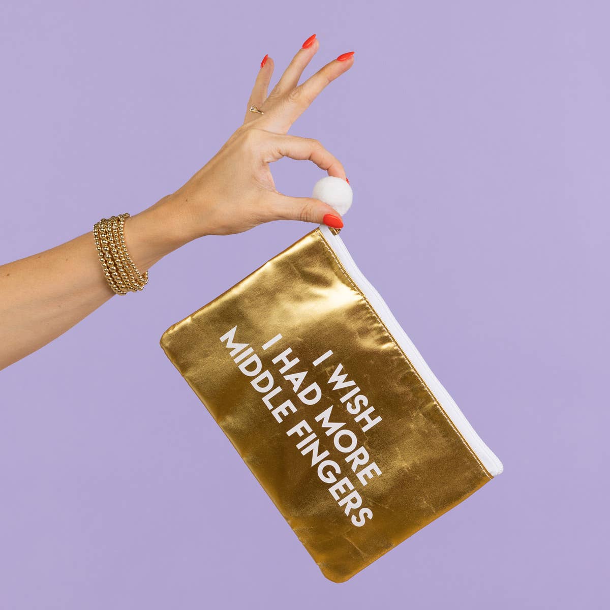 More Middle Fingers Cosmetic Bag